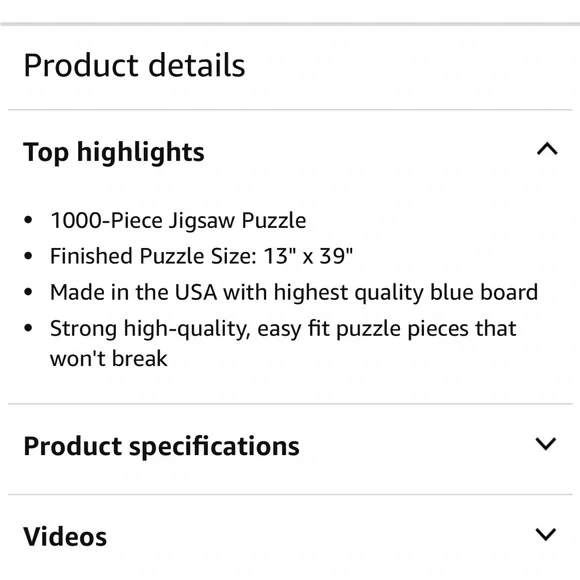 NWT - Volkswagen Vintage Van 1000 Piece Jigsaw Panoramic Puzzle - Eurographics - Picture 4 of 4